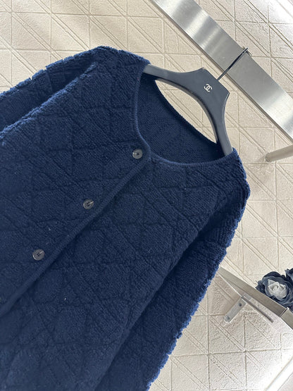 Tengge jacquard cardigan jacket