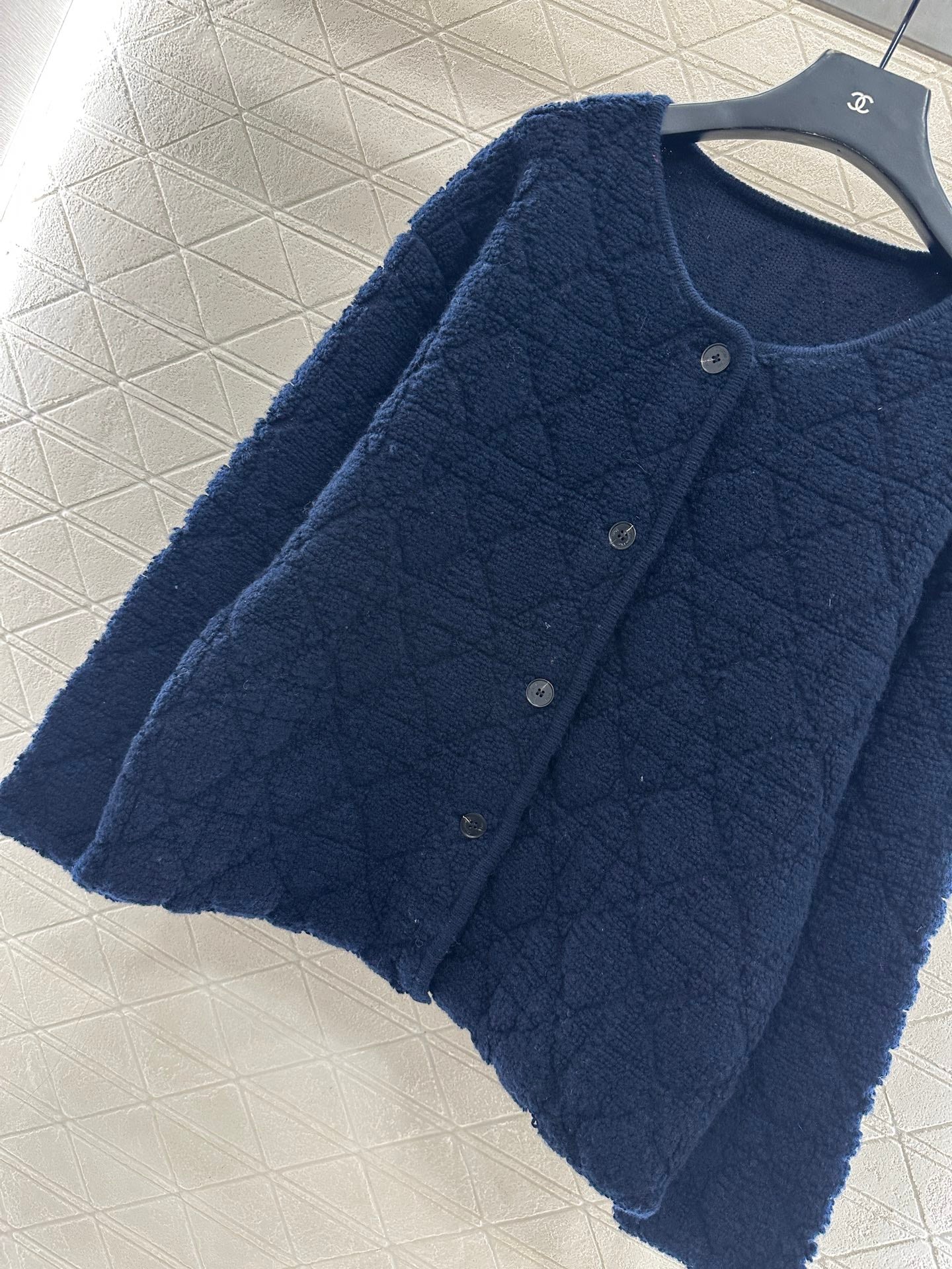 Tengge jacquard cardigan jacket