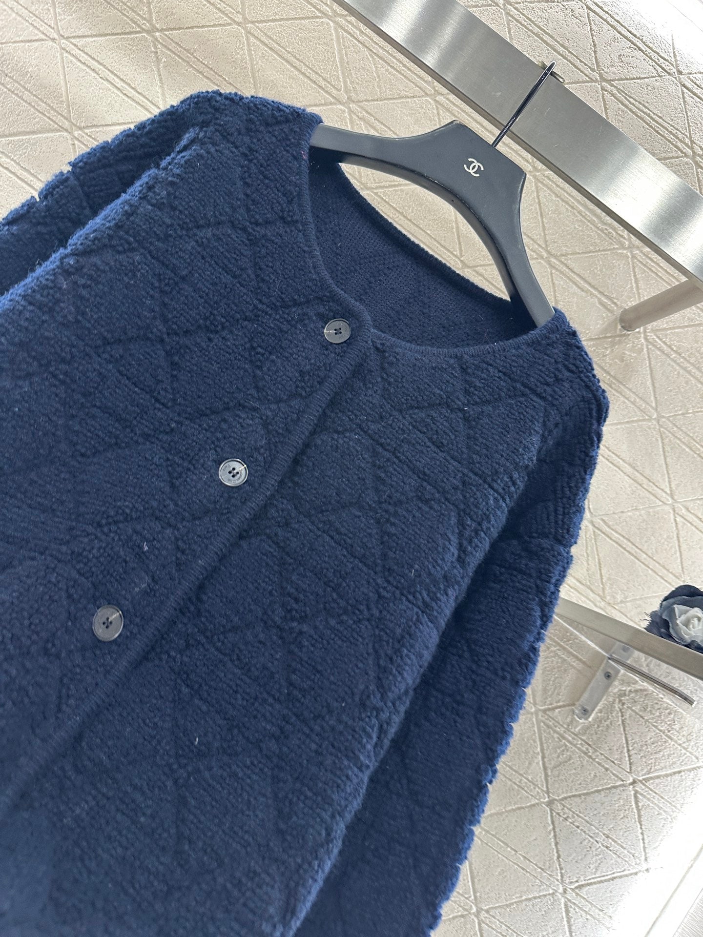 Tengge jacquard cardigan jacket