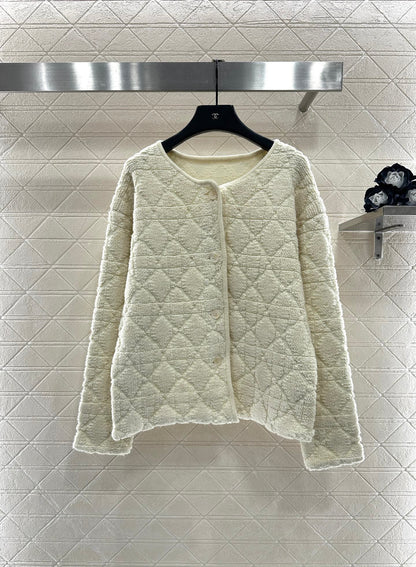 Tengge jacquard cardigan jacket