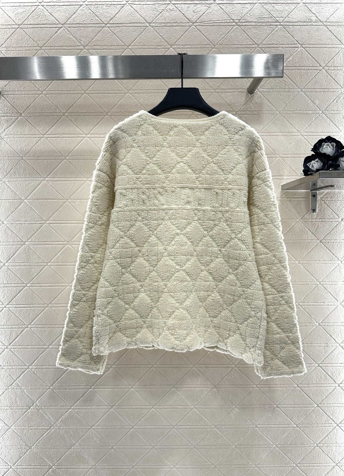 Tengge jacquard cardigan jacket