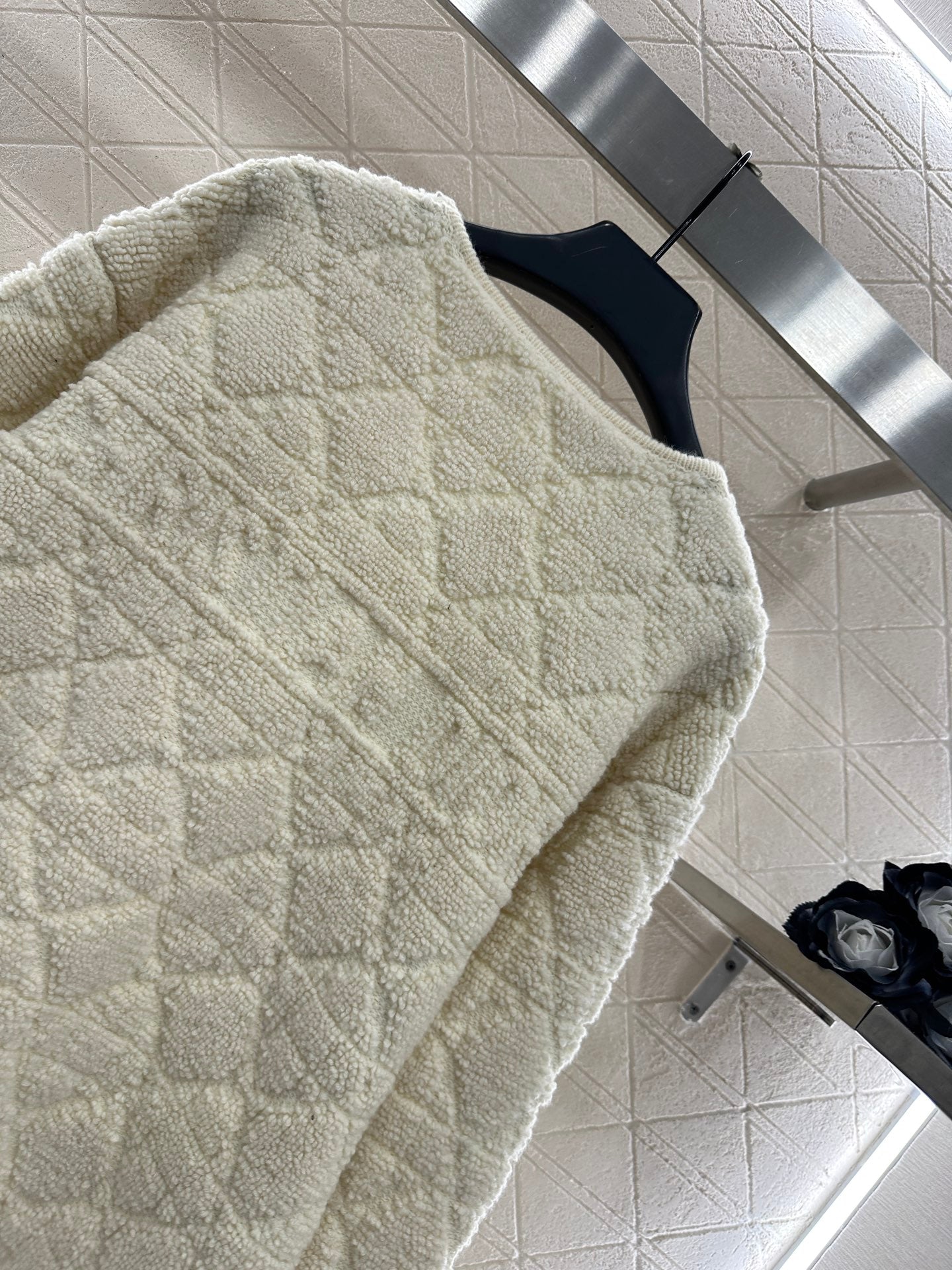 Tengge jacquard cardigan jacket