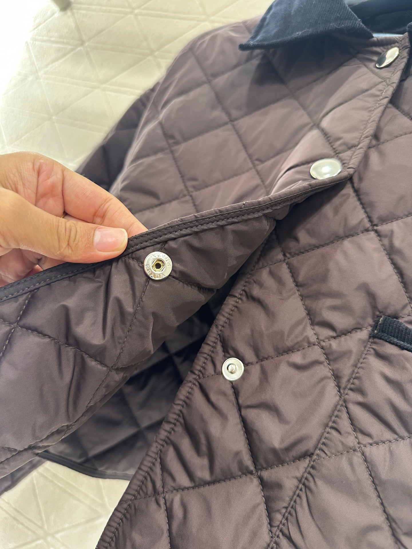 Corduroy collar short cotton jacket