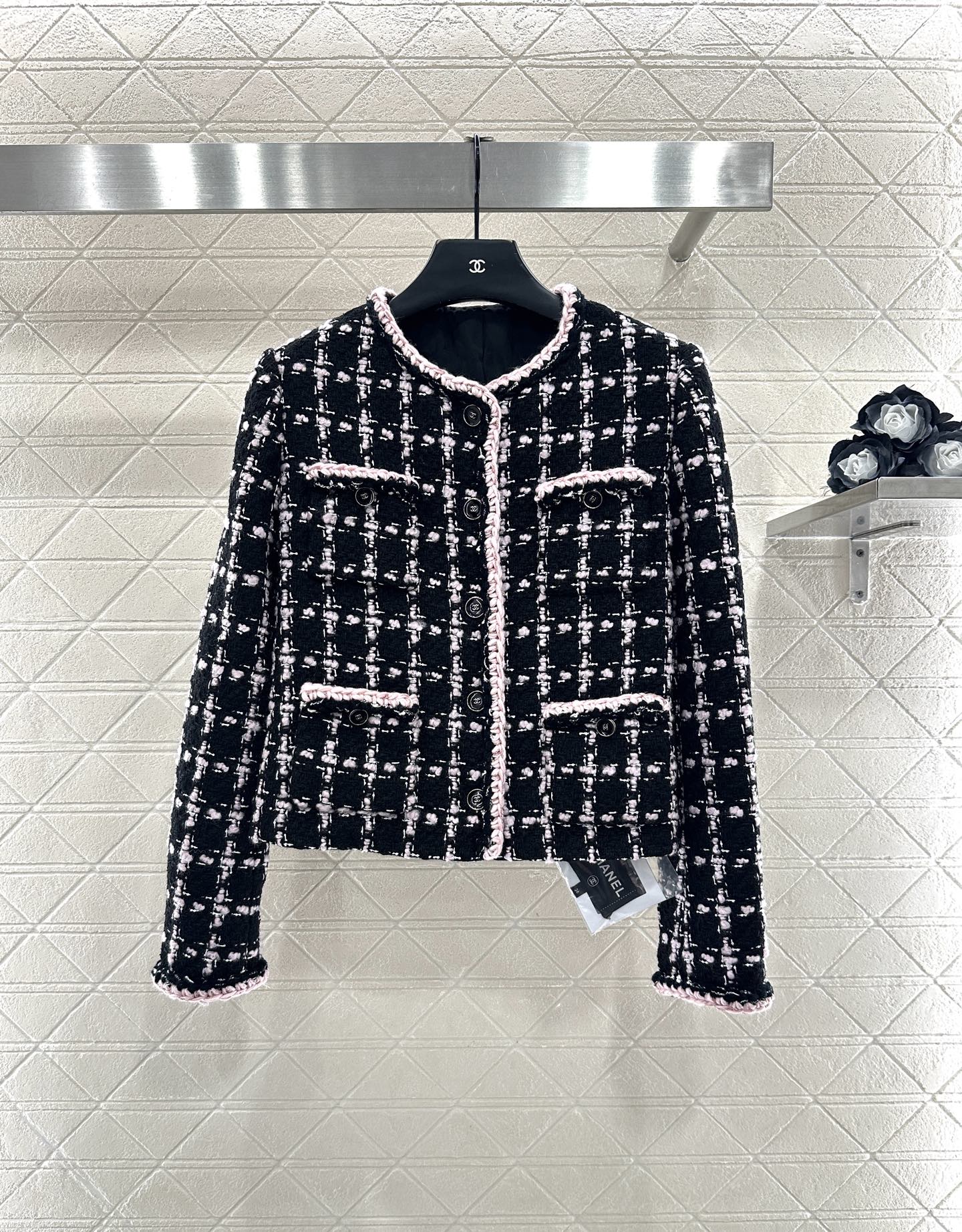 Woolen bound edge dress jacket