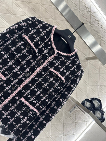 Woolen bound edge dress jacket