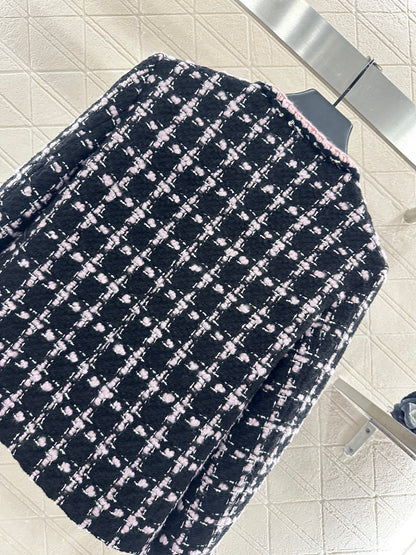 Woolen bound edge dress jacket