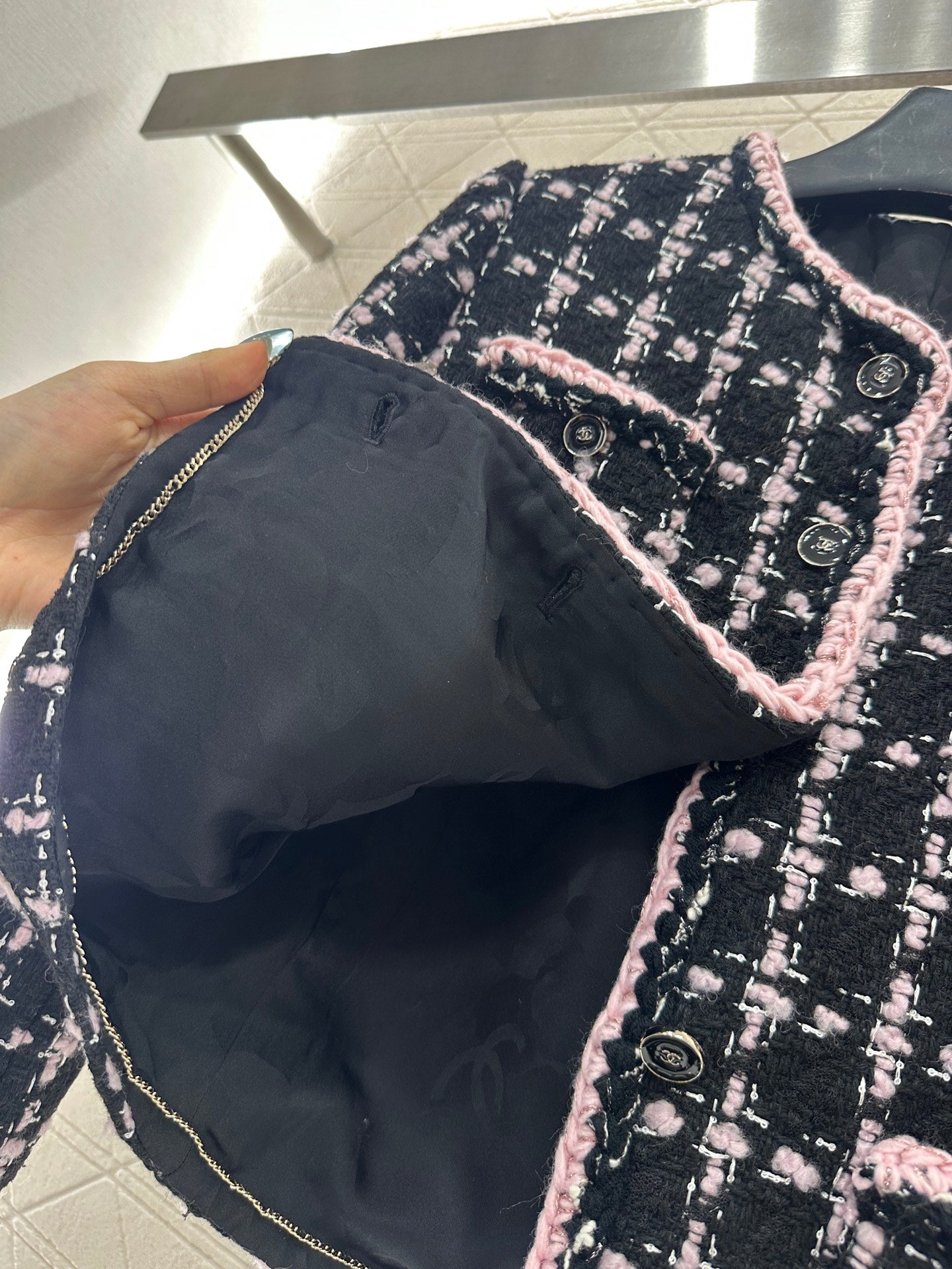 Woolen bound edge dress jacket