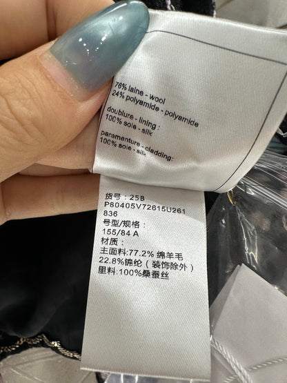 Woolen bound edge dress jacket