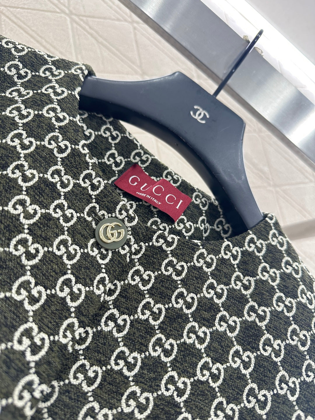 Round neck jacquard vest