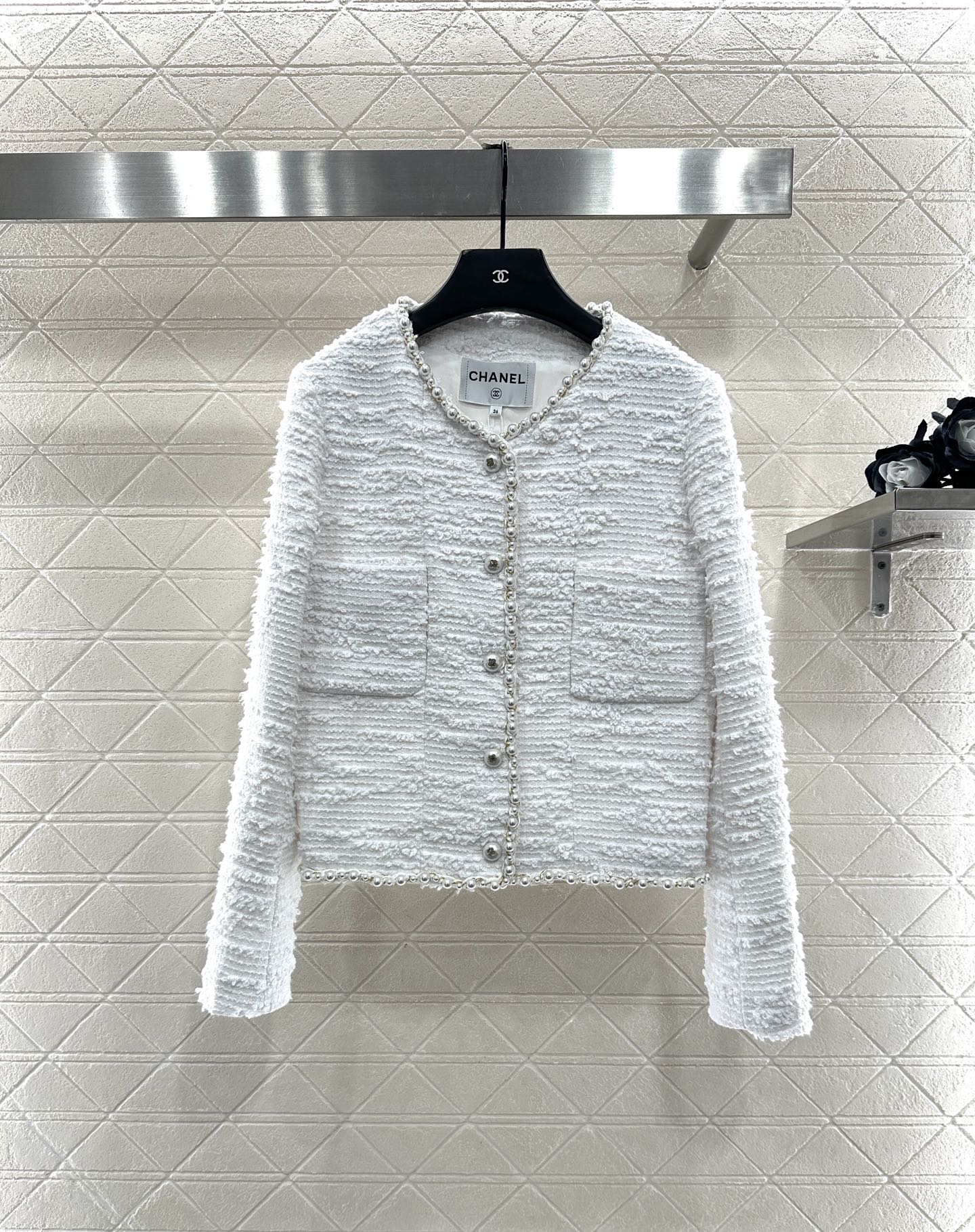 Heavy industry pearl dress jacket