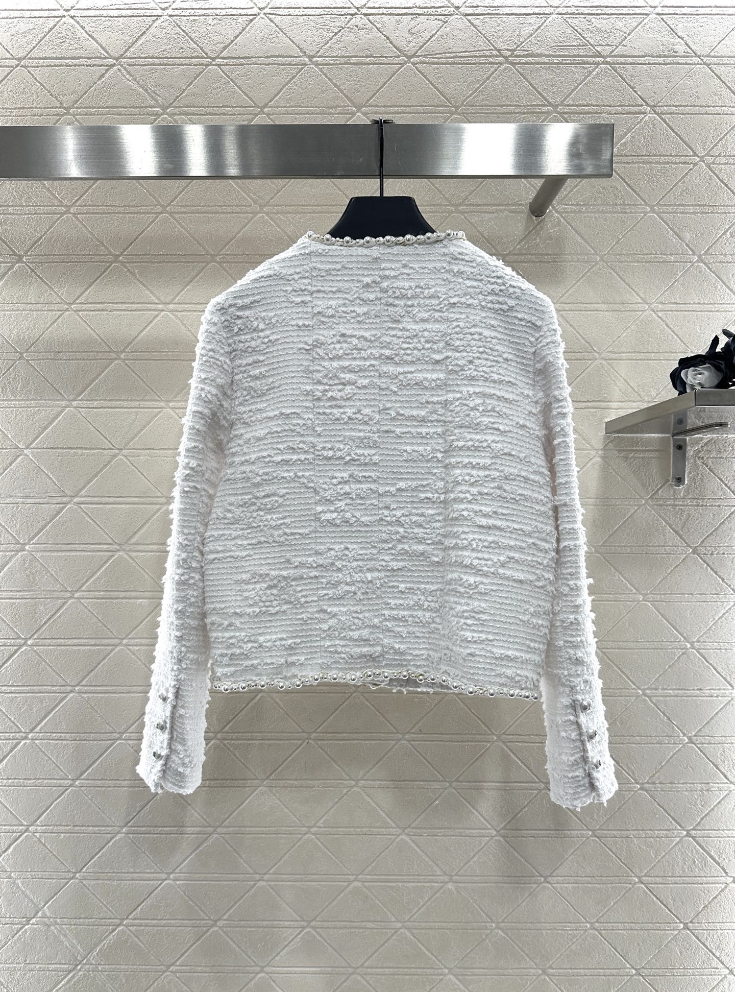 Heavy industry pearl dress jacket