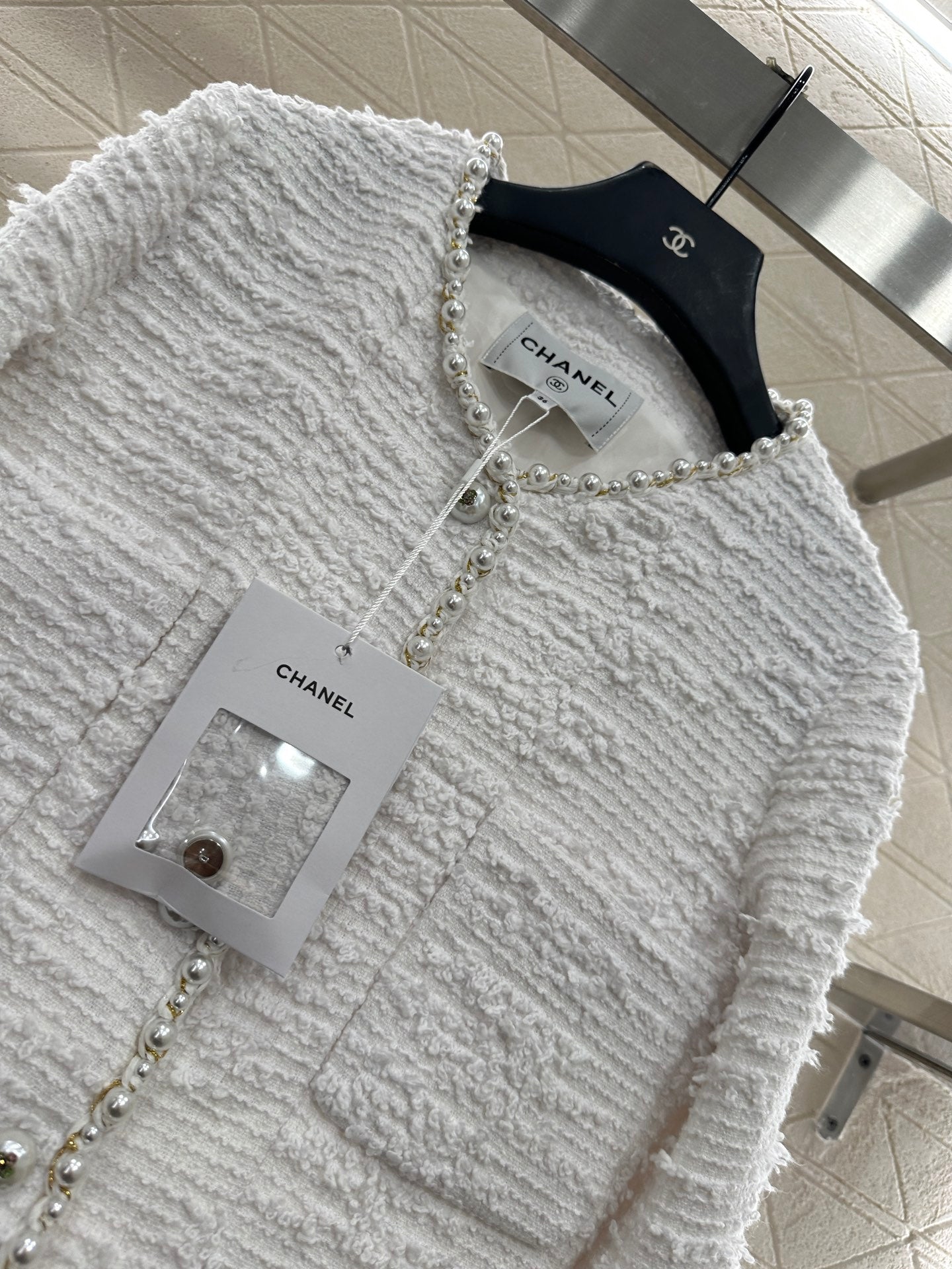 Heavy industry pearl dress jacket