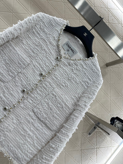 Heavy industry pearl dress jacket