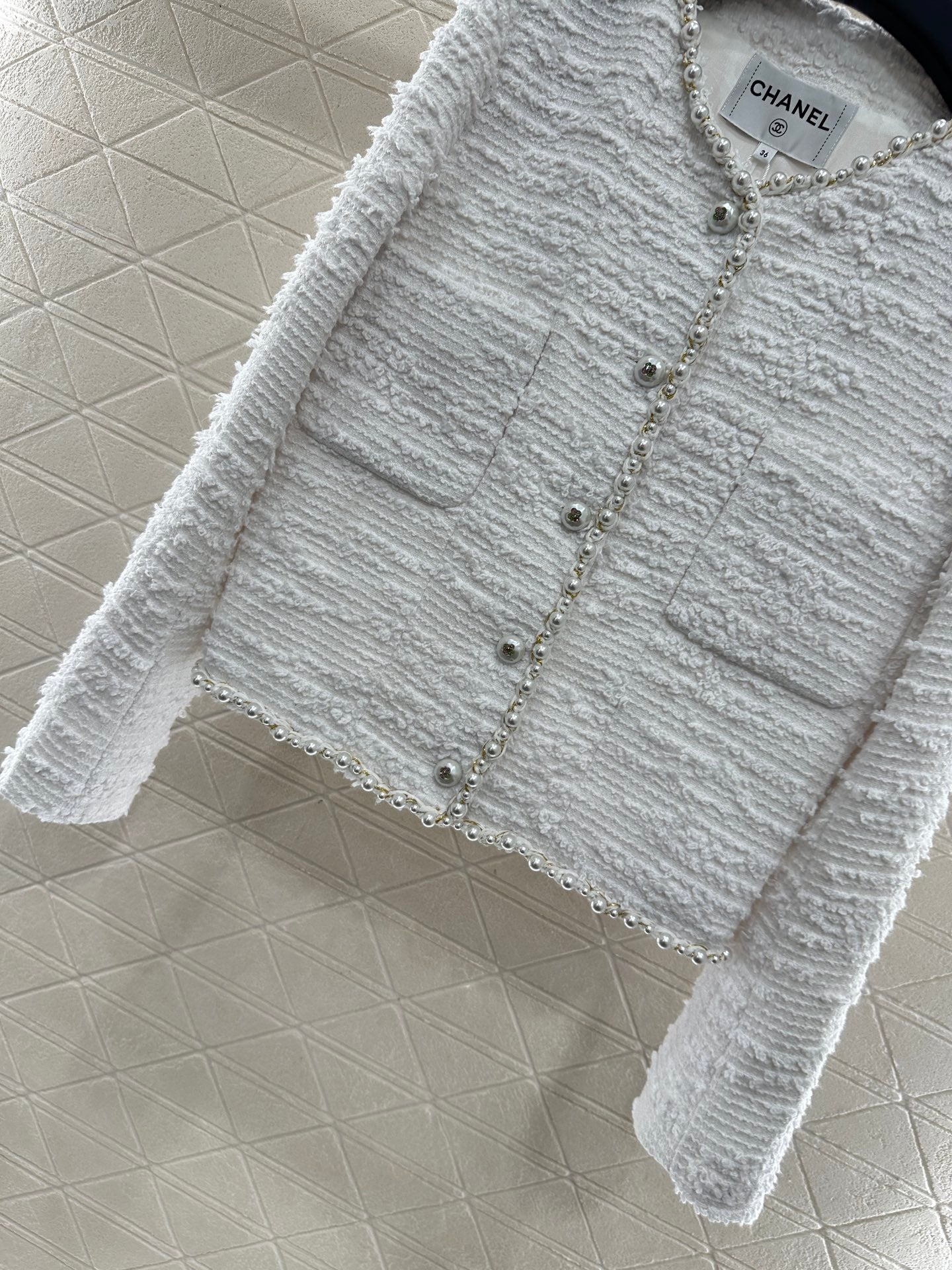 Heavy industry pearl dress jacket