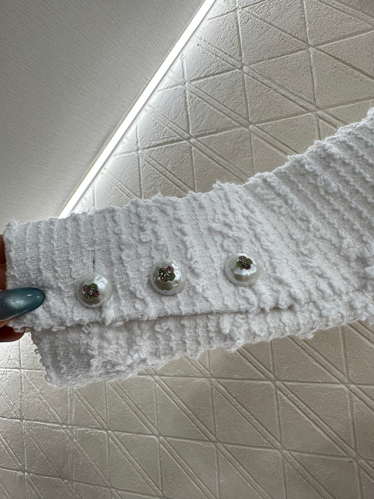 Heavy industry pearl dress jacket