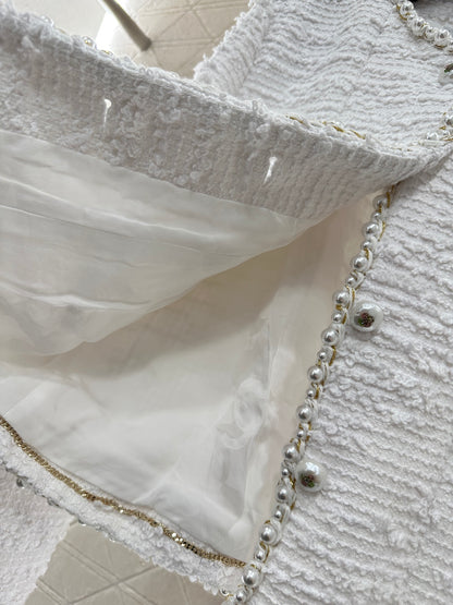 Heavy industry pearl dress jacket