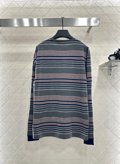 Silhouette striped long sleeved shirt