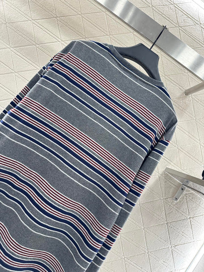 Silhouette striped long sleeved shirt