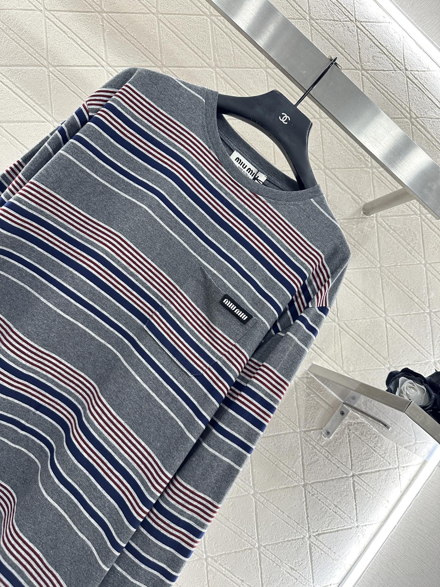 Silhouette striped long sleeved shirt