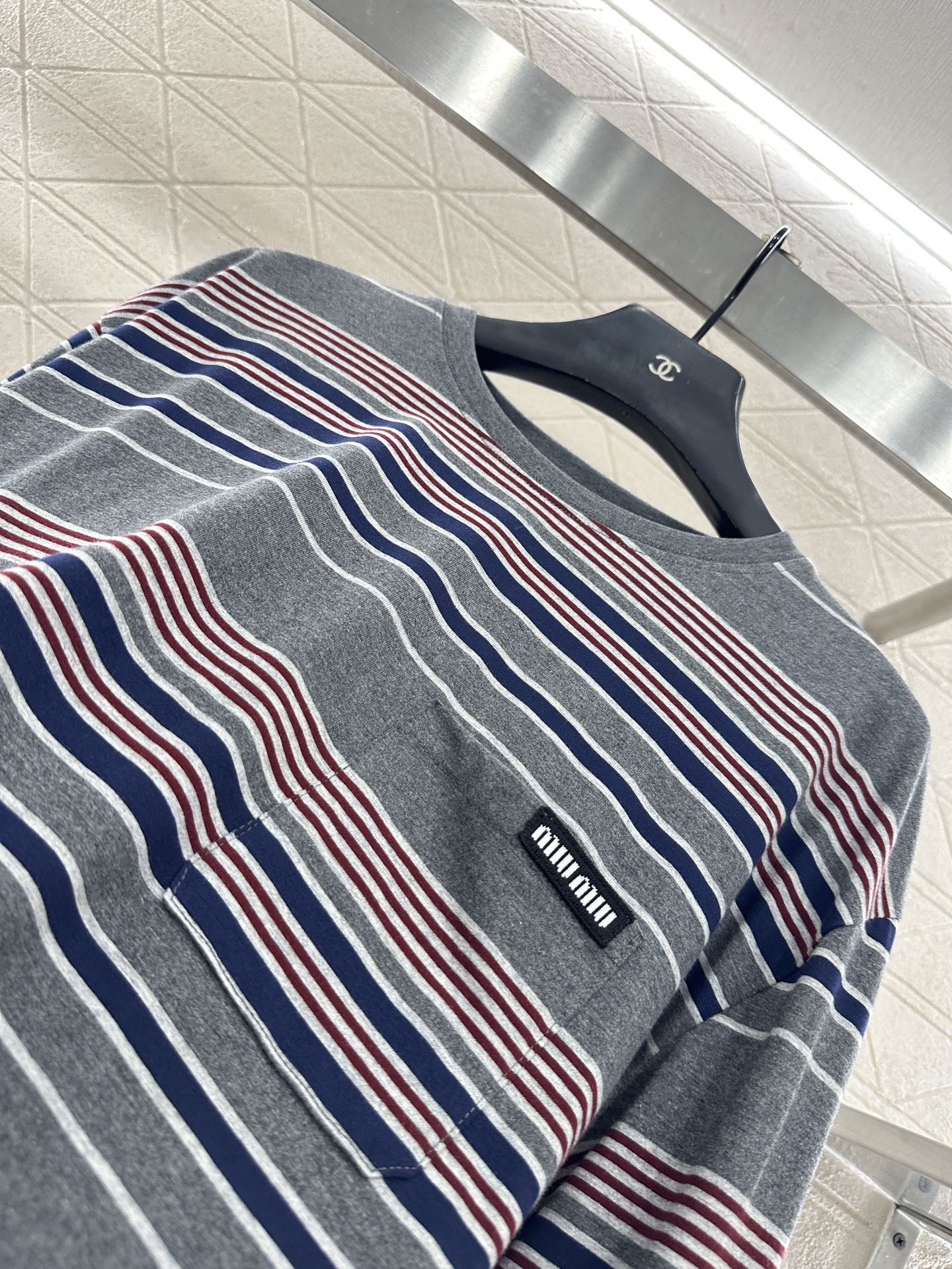 Silhouette striped long sleeved shirt