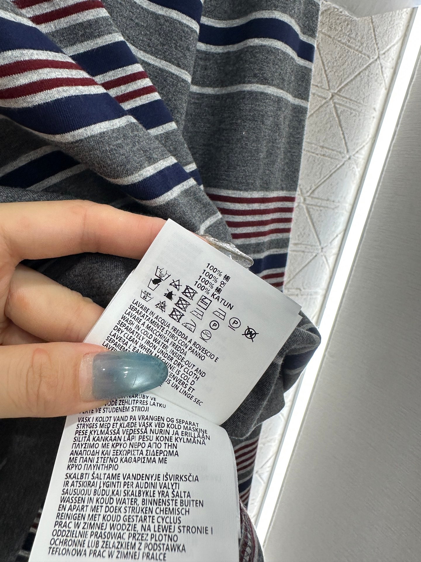 Silhouette striped long sleeved shirt