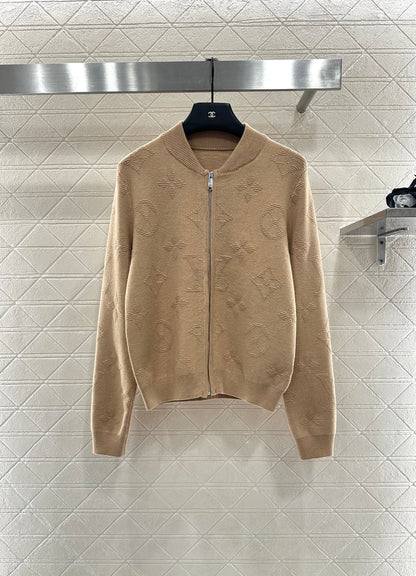 Jacquard Knitted Coat