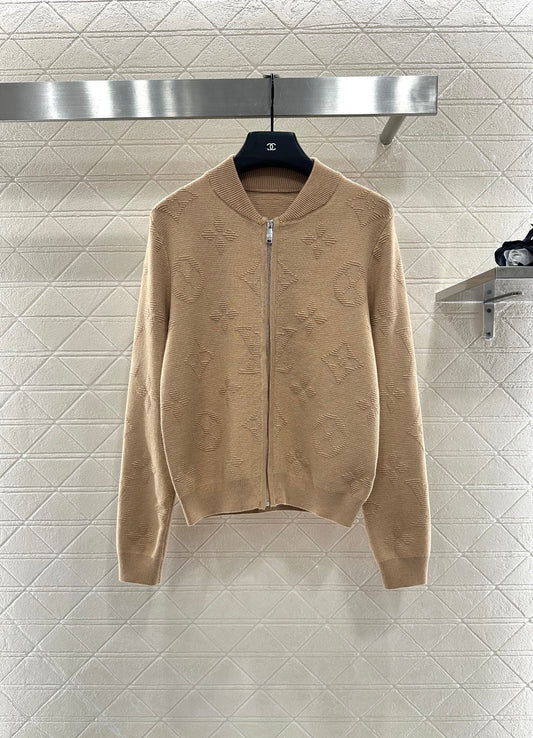 Jacquard Knitted Coat