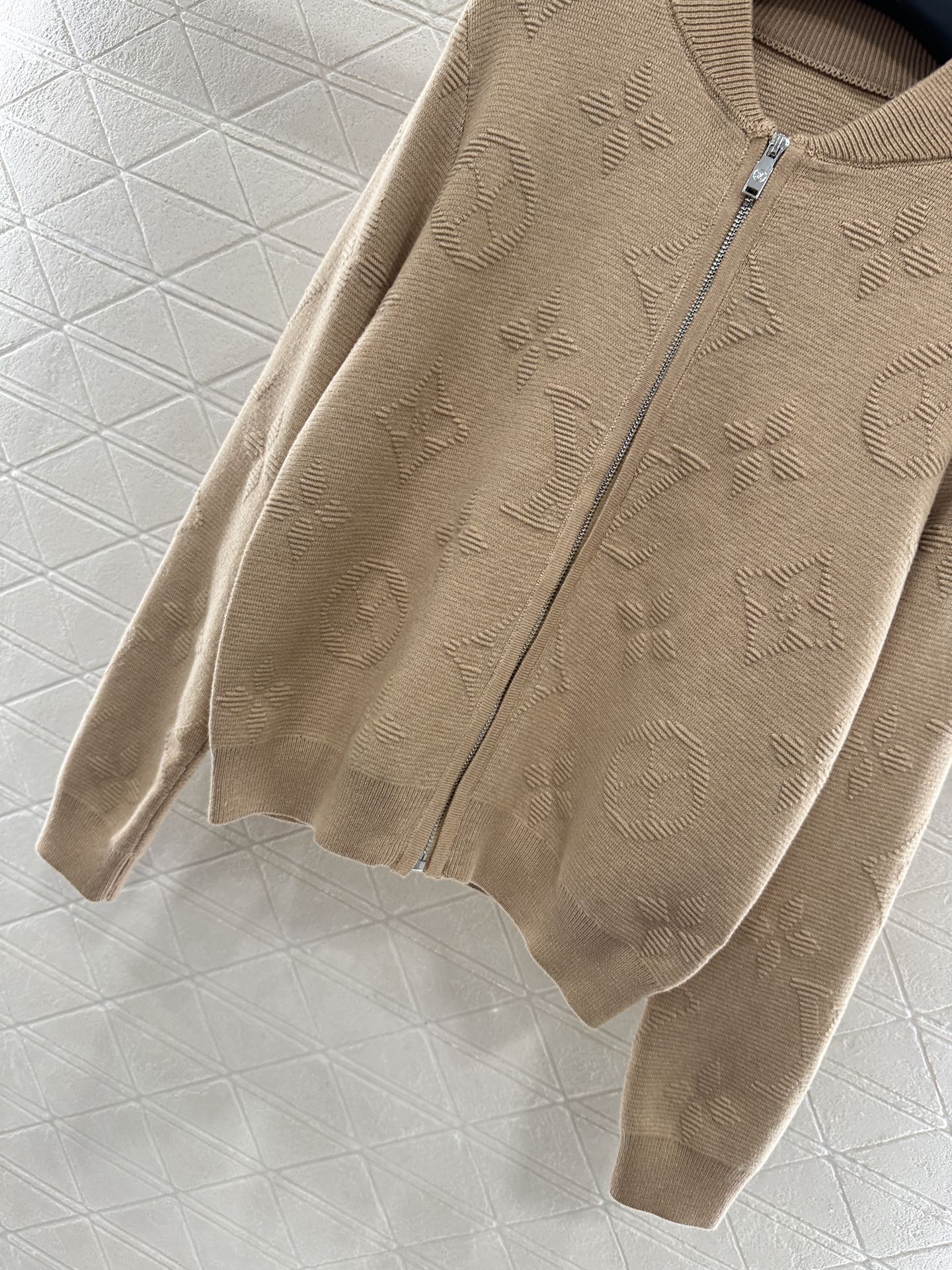 Jacquard Knitted Coat