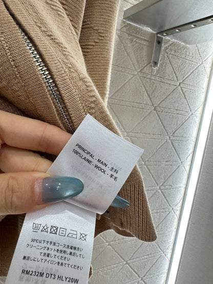 Jacquard Knitted Coat