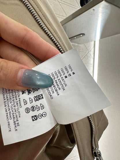 Corduroy collar contrasting jacket jacket