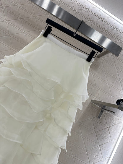 Cake multi-layer long gauze skirt
