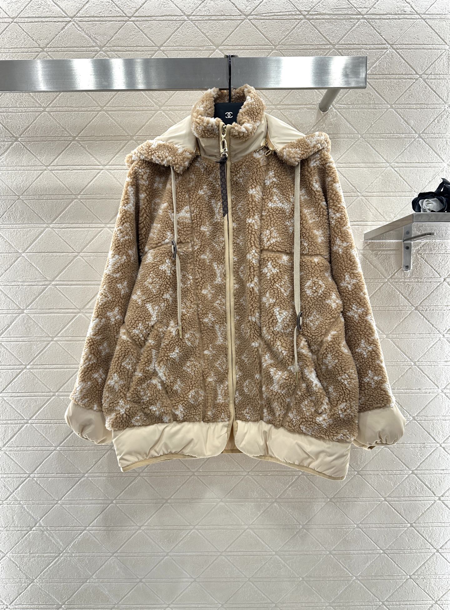 Hooded Teddy Lamb Coat