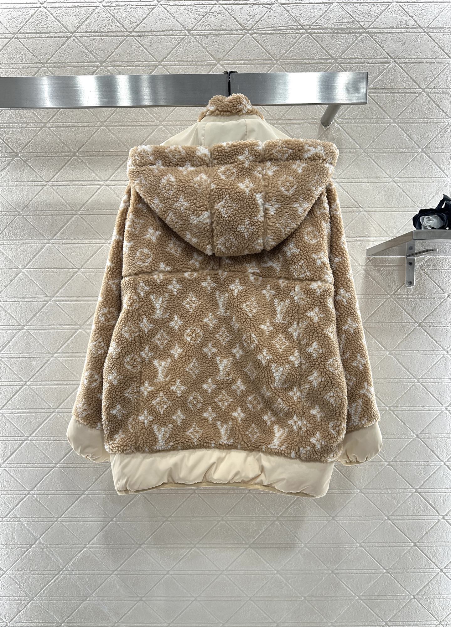 Hooded Teddy Lamb Coat