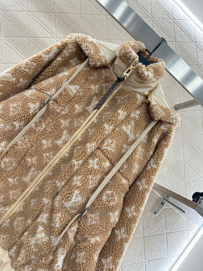 Hooded Teddy Lamb Coat