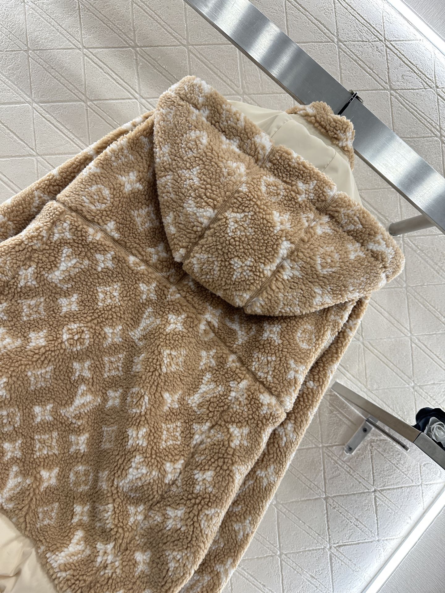 Hooded Teddy Lamb Coat