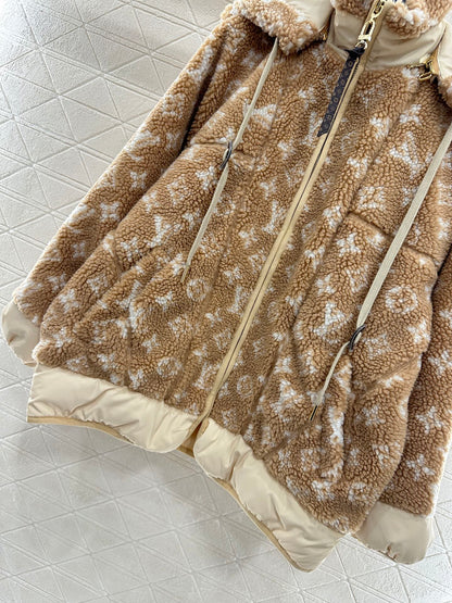 Hooded Teddy Lamb Coat