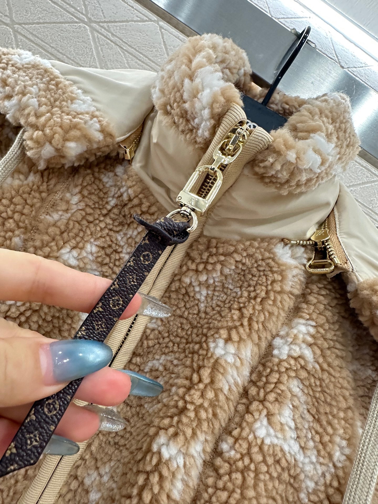 Hooded Teddy Lamb Coat