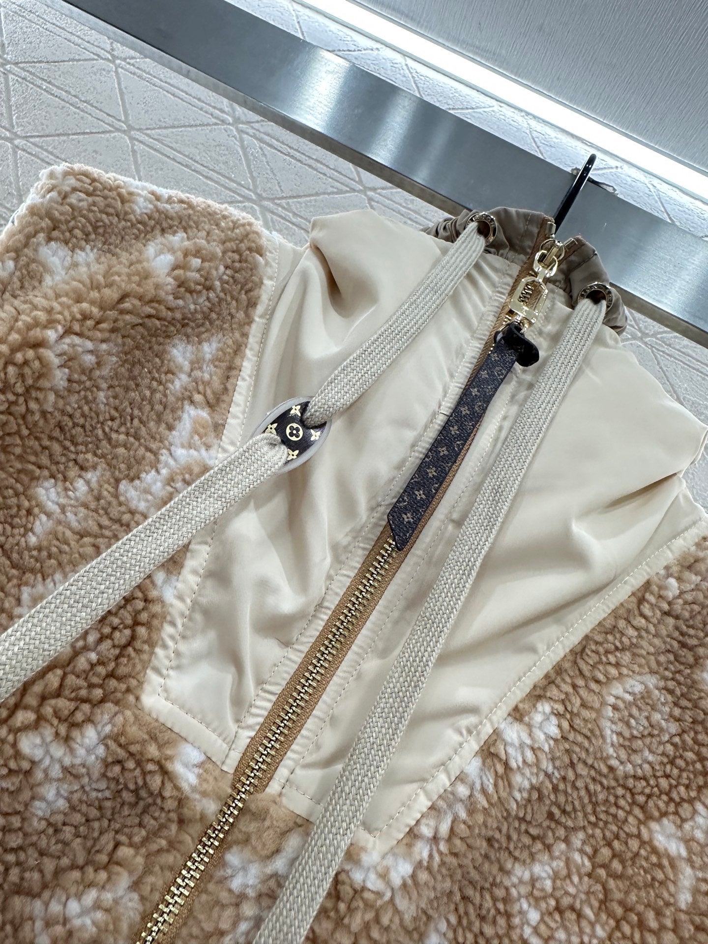 Hooded Teddy Lamb Vest