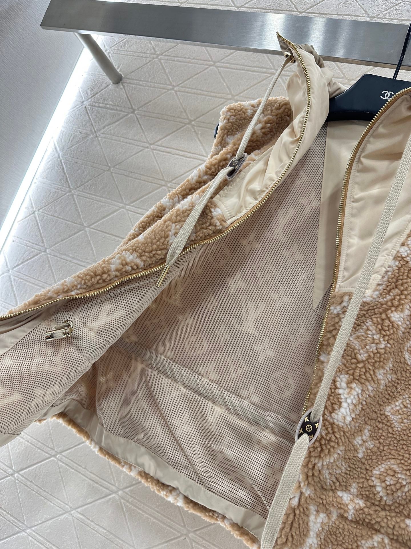 Hooded Teddy Lamb Vest