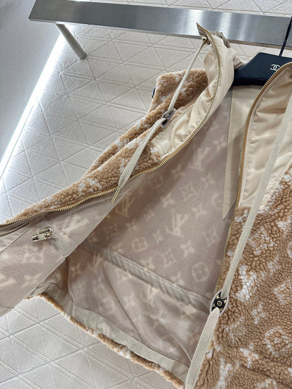 Hooded Teddy Lamb Vest