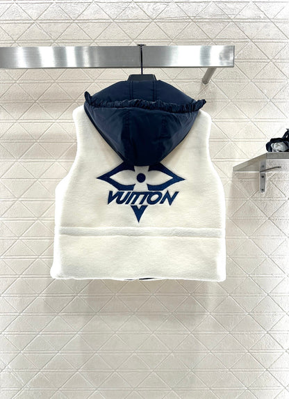 Hooded Teddy Lamb Vest