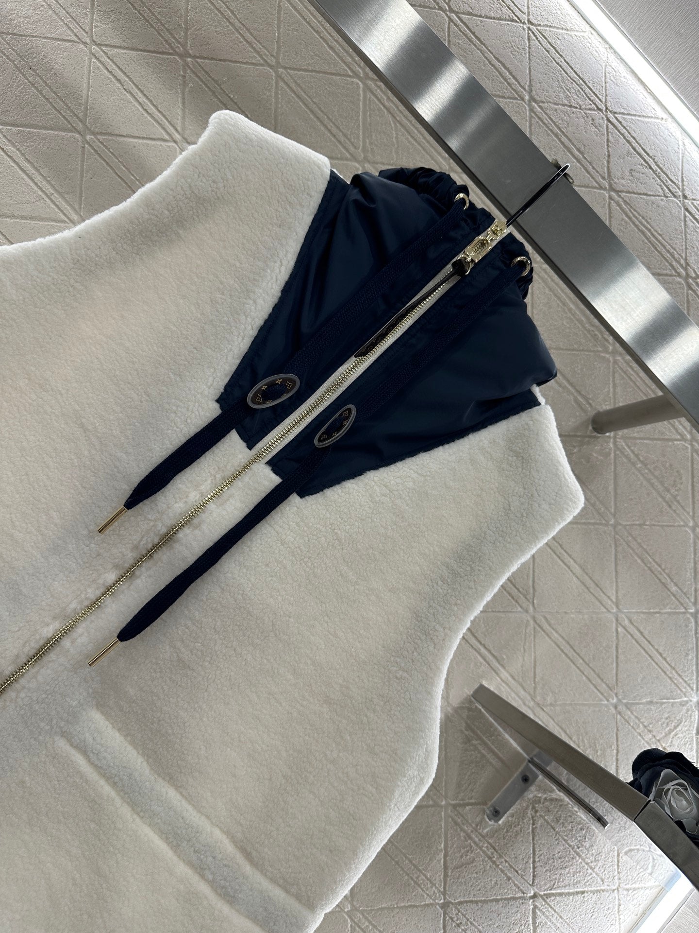 Hooded Teddy Lamb Vest