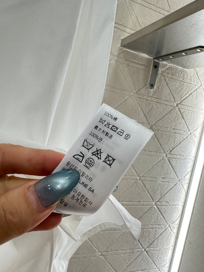 Stacked organ pleated lapel shirt