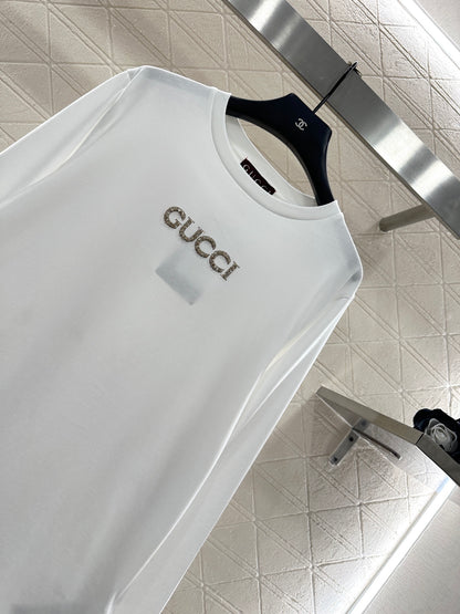 Rhinestone letter long sleeved shirt