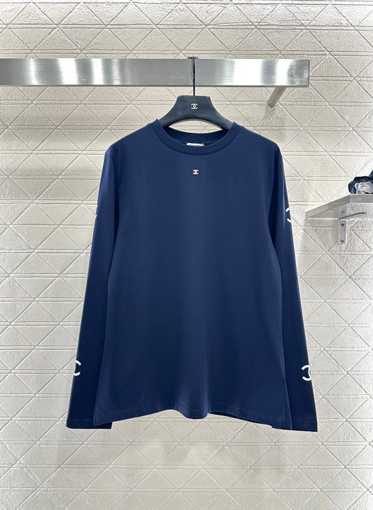 Loose logo long sleeved top