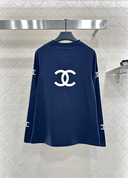 Loose logo long sleeved top