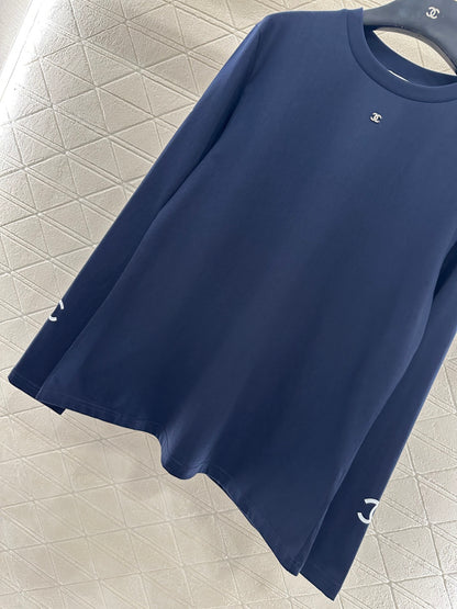 Loose logo long sleeved top