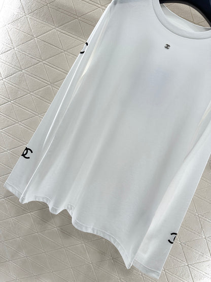 Loose logo long sleeved top