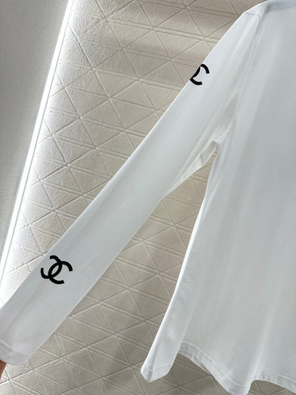 Loose logo long sleeved top