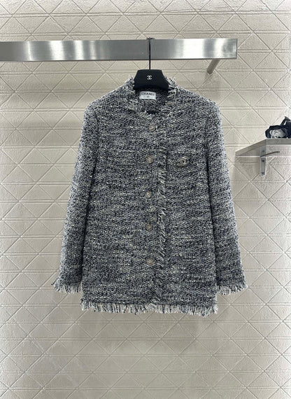 Tassel woolen dress jacket